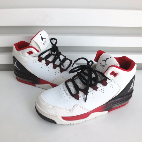 NIKE AIR JORDAN FLIGHT ORIGIN 2 MEN\'S WHITE CHICAGO RED Sz-4.5Y(WOMENS 6) main image 4
